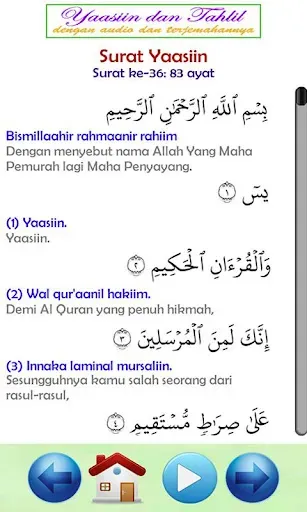 Скриншот 2 — Surat Yasin Audio dan Tahlil