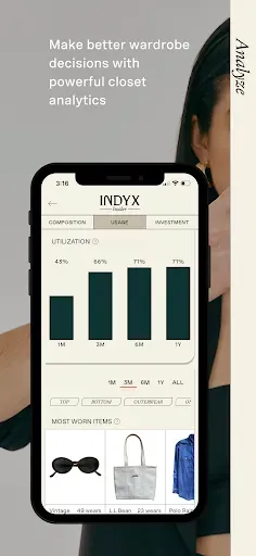 Скриншот 4 — Indyx: Wardrobe & Outfit App