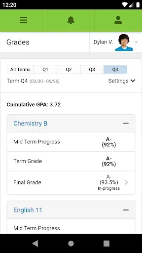 Скриншот 2 — Campus Parent