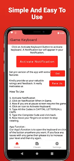 Скриншот 1 — iGame:Game Keyboard for cheats
