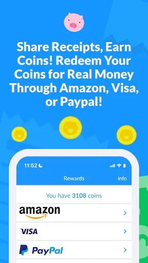 Скриншот 1 — Receipt Hog: Cash for Receipts