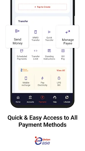 Скриншот 4 — Union ease - Mobile Banking