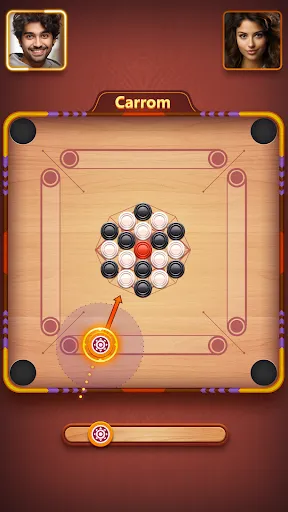 Скриншот 1 — Carrom Plus-Disc Board Game