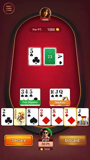 Скриншот 2 — Rummy Go - Indian 13 card game