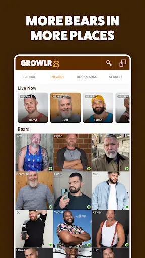 Скриншот 1 — GROWLR: Gay Bears Near You