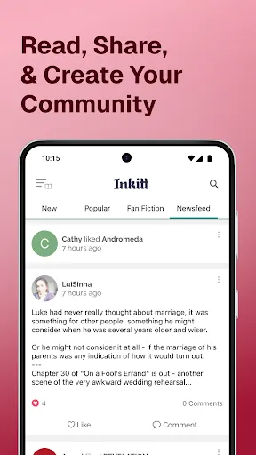 Скриншот 8 — Inkitt: Books, Novels, Stories