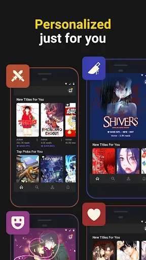 Скриншот 4 — INKR — Comics, Manga, Webtoons