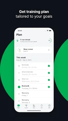 Скриншот 1 — Joggo - Run Tracker & Coach