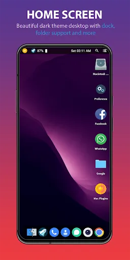 Скриншот 1 — Mac Launcher - Mac OS Launcher