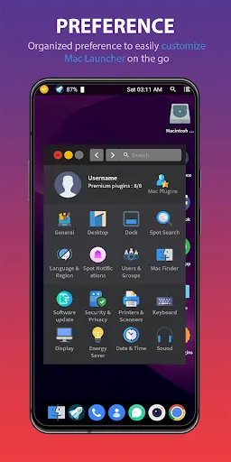 Скриншот 4 — Mac Launcher - Mac OS Launcher