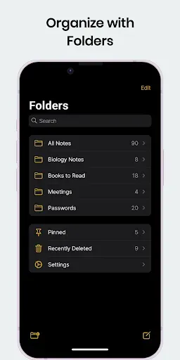 Скриншот 3 — Notes: Simple iOS Notepad