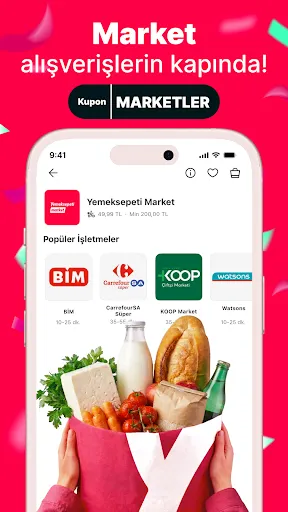 Скриншот 3 — Yemeksepeti - Yemek & Market