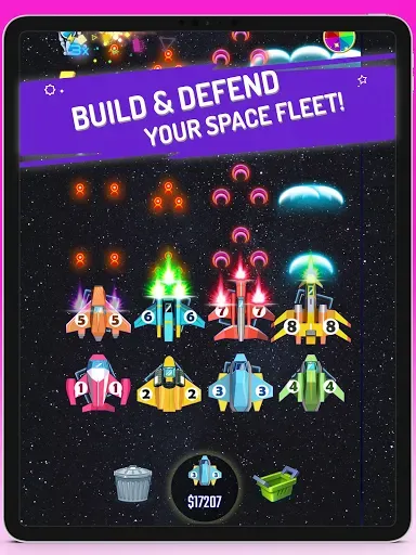 Скриншот 7 — Spaceship Defender - Merge Fun