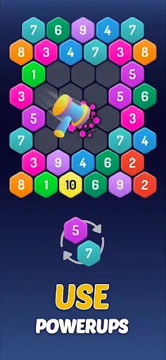Скриншот 5 — Merge Hexa™ Number Puzzle Game