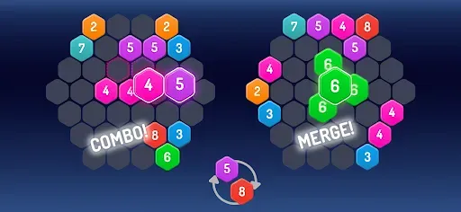 Скриншот 7 — Merge Hexa™ Number Puzzle Game