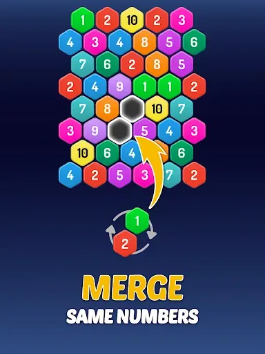 Скриншот 8 — Merge Hexa™ Number Puzzle Game