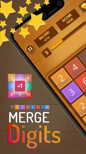 Скриншот 1 — Merge Digits - Puzzle Game