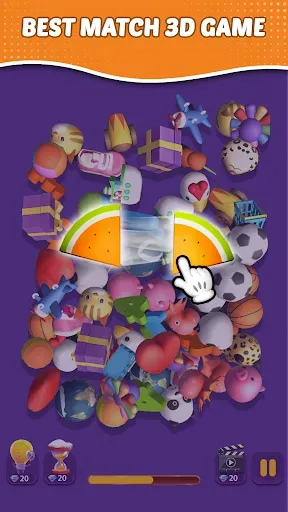 Скриншот 5 — Pair Me 3D : Match 3D Game