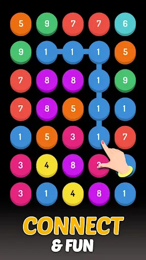Скриншот 1 — Merge Dots - Number Match Game