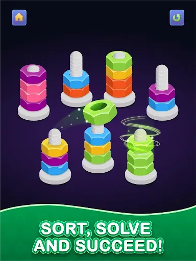 Скриншот 7 — Nuts & Bolts - Color Sort Game