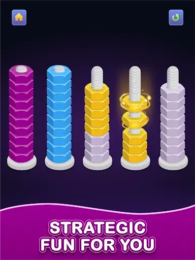 Скриншот 8 — Nuts & Bolts - Color Sort Game