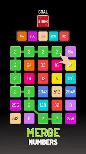 Скриншот 1 — 2048 Match - Number Puzzle