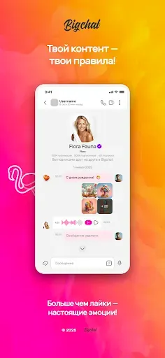 Скриншот 5 — Большой чат (Bigchat): соцсеть