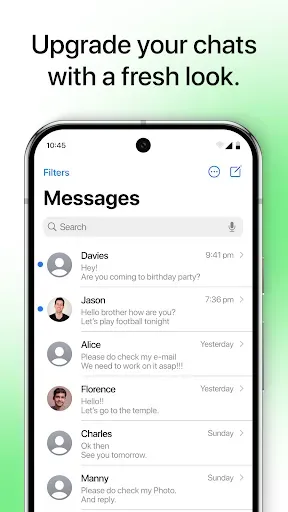 Скриншот 1 — SMS Message App  - iOS 16