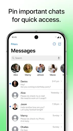 Скриншот 2 — SMS Message App  - iOS 16