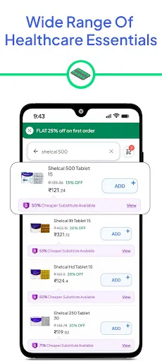 Скриншот 2 — Truemeds: Buy Medicine Online