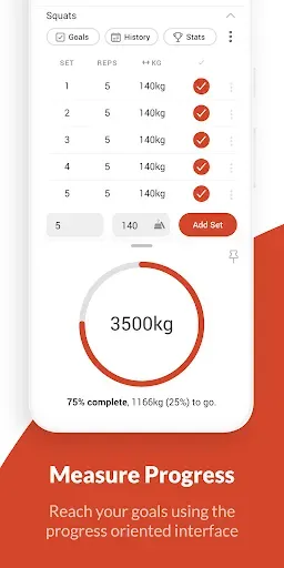 Скриншот 2 — Intensity - Powerlifting Log