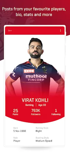 Скриншот 6 — RCB Official- Live IPL Cricket