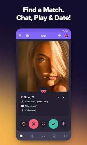 Скриншот 1 — Masked Fling: Dating app