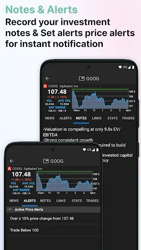 Скриншот 3 — Stocks: Realtime Quotes Charts