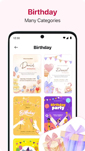 Скриншот 3 — Invitation Maker: Card Creator