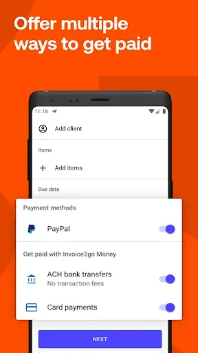 Скриншот 2 — Invoice2go: Easy Invoice Maker