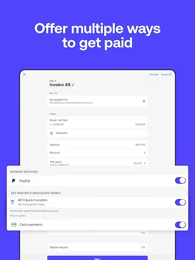 Скриншот 8 — Invoice2go: Easy Invoice Maker
