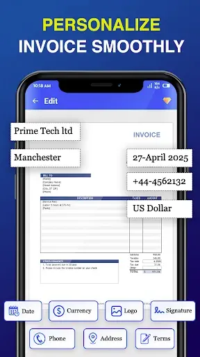 Скриншот 5 — Invoice Maker: Estimate Maker