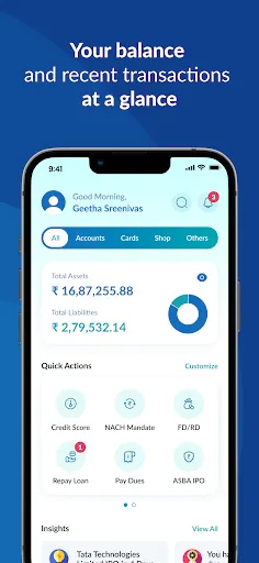 Скриншот 3 — IOB Connect - Mobile Banking