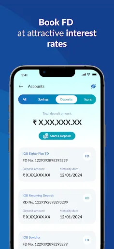 Скриншот 4 — IOB Connect - Mobile Banking