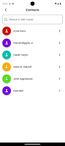 Скриншот 5 — Giftkarte - Send E-Gift Cards