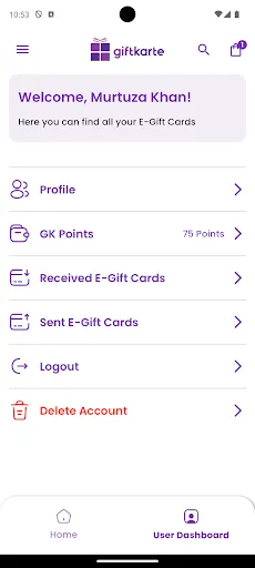 Скриншот 6 — Giftkarte - Send E-Gift Cards