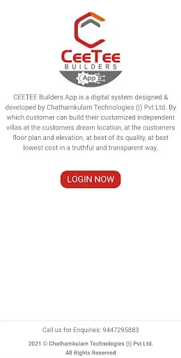 Скриншот 1 — CEETEE BUILDERS APP
