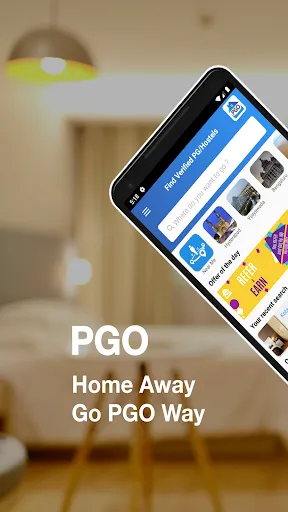 Скриншот 1 — PGO : Hostel/PGs Bookings App