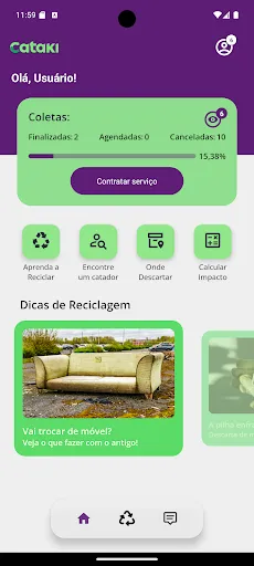 Скриншот 1 — Cataki - App de reciclagem