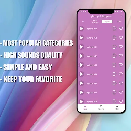 Скриншот 2 — iPhone Все Рингтоны