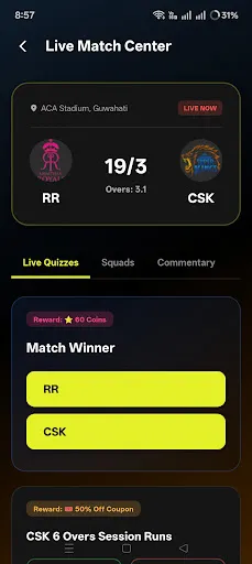 Скриншот 4 — IPL Betting App - Criczap