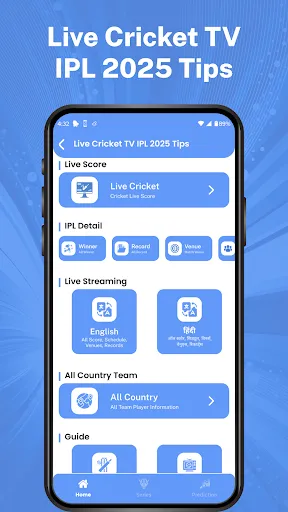 Скриншот 1 — Live Cricket TV IPL 2025 Tips
