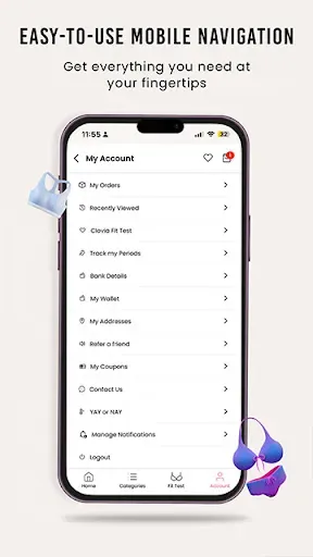 Скриншот 1 — Clovia - Lingerie Shopping App