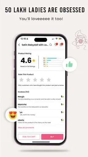 Скриншот 3 — Clovia - Lingerie Shopping App